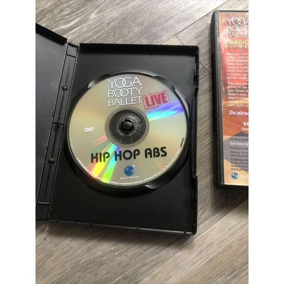 2 Yoga Booty Ballet workout exercise fitness DVD lot Hip hop abs & Cardio Cabare - Picture 9 of 10